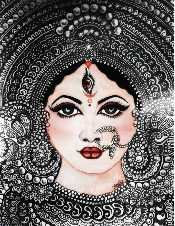 durga mata art