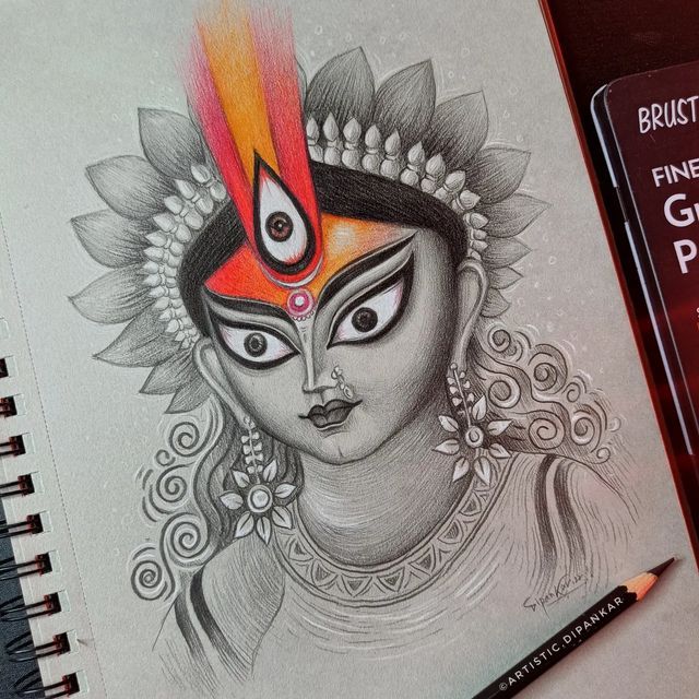 durga mata art