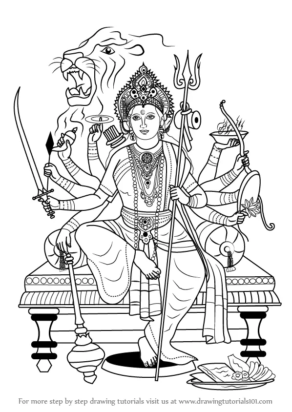 durga mata art